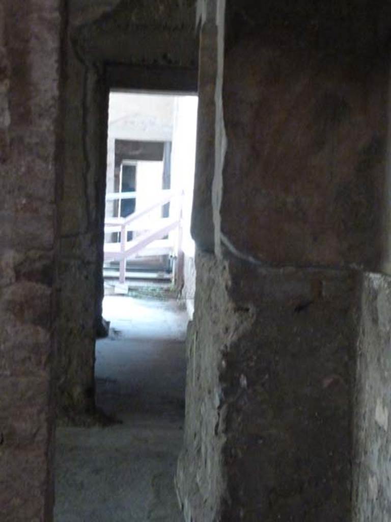 Oplontis, September 2015. Room 73, looking southwards along west wall, towards room 69 and further