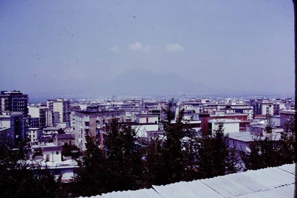 Villa Arianna, 1976. Looking north across towards Vesuvius. Photo by Stanley A. Jashemski.   
Source: The Wilhelmina and Stanley A. Jashemski archive in the University of Maryland Library, Special Collections (See collection page) and made available under the Creative Commons Attribution-Non Commercial License v.4. See Licence and use details. J76f0520
