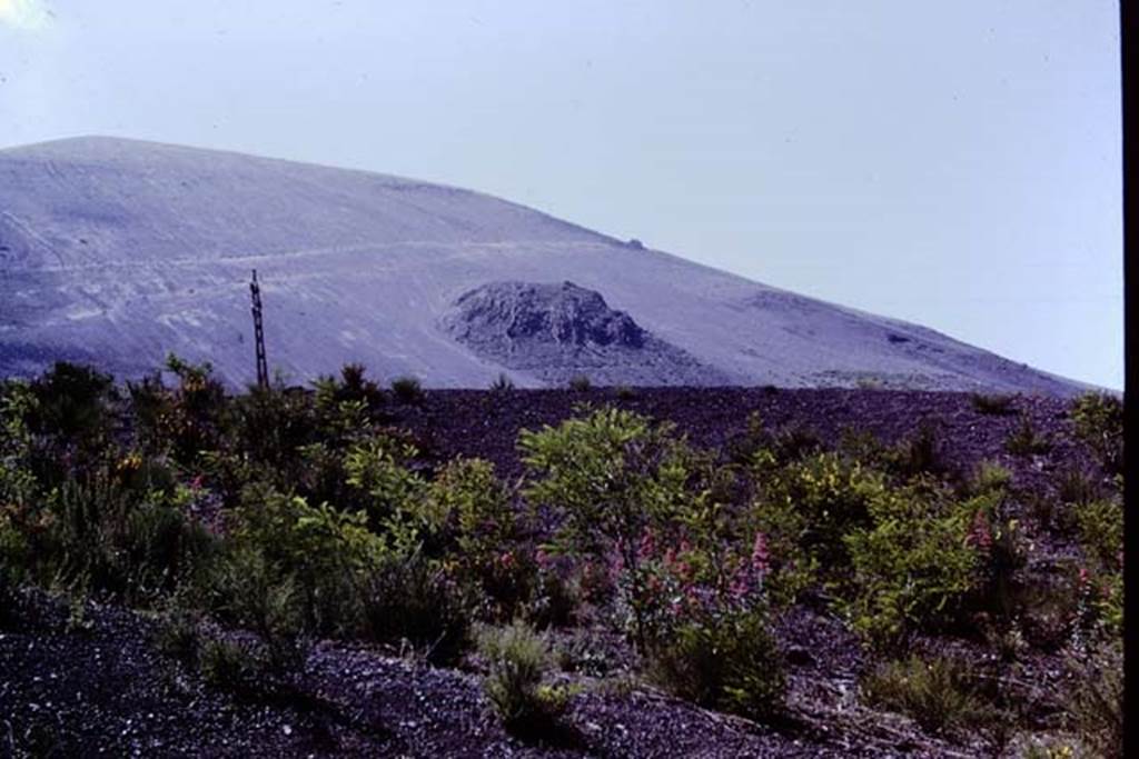 Vesuvius, 1972. Lava slope. Photo by Stanley A. Jashemski. 
Source: The Wilhelmina and Stanley A. Jashemski archive in the University of Maryland Library, Special Collections (See collection page) and made available under the Creative Commons Attribution-Non-commercial License v.4. See Licence and use details.
J72f0044
