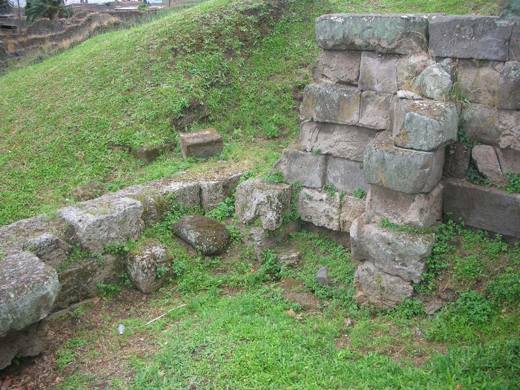 Vesuvian Gate Pompeii. May 2010. South-west corner of upper tower area. Photo courtesy of Ivo van der Graaff.