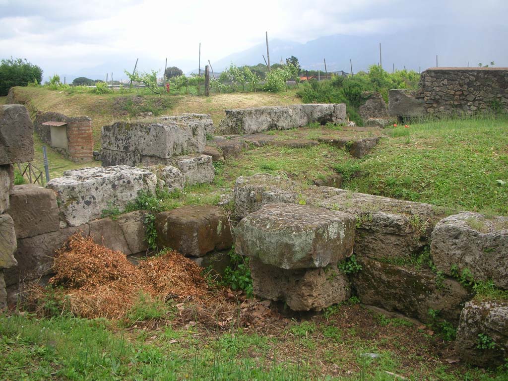 Vesuvian Gate Pompeii. May 2010. South wall in south-east corner of upper tower area. Photo courtesy of Ivo van der Graaff.