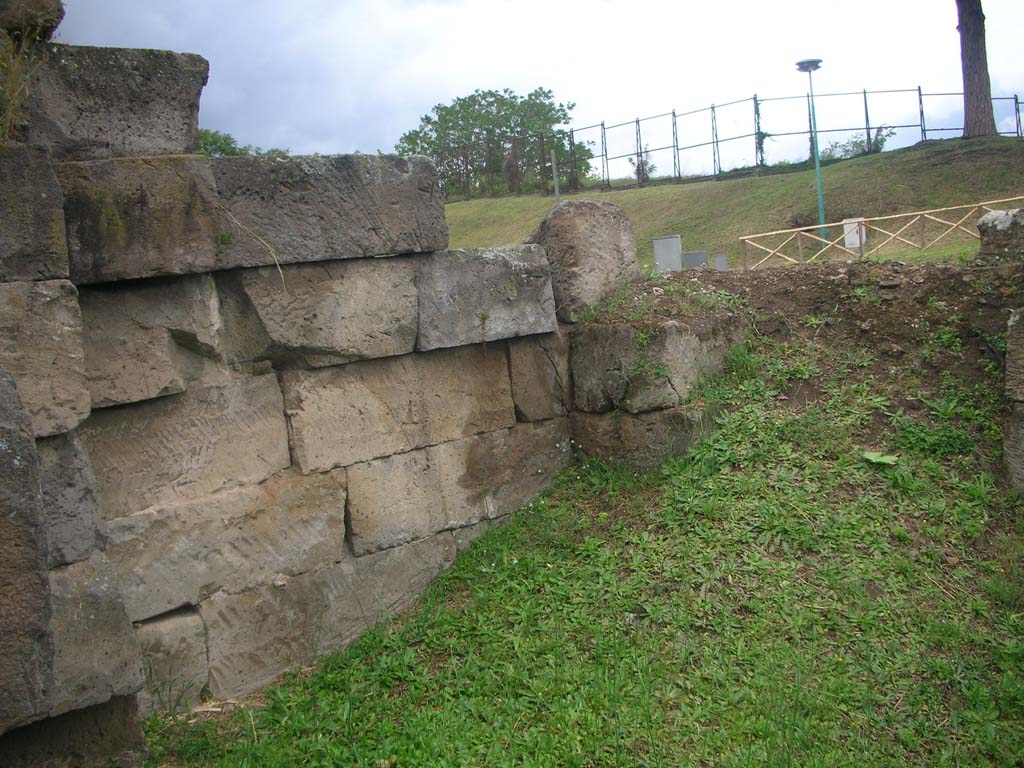 Vesuvian Gate Pompeii. May 2010. North wall and north-east corner of upper tower area. Photo courtesy of Ivo van der Graaff.