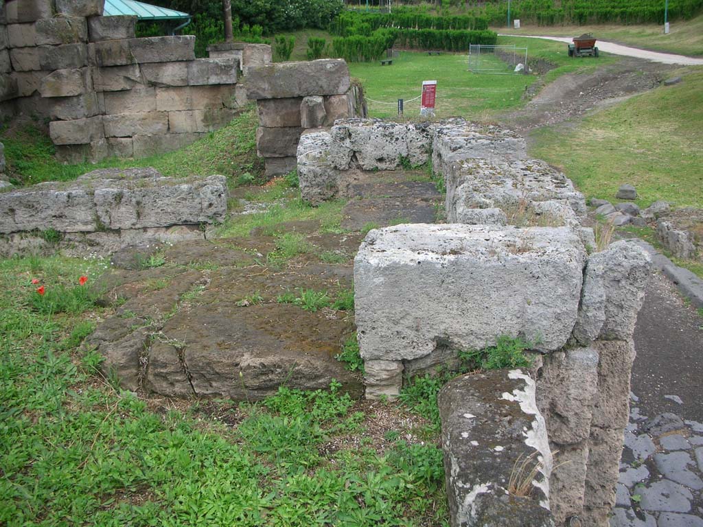 Vesuvian Gate, Pompeii. May 2010. Looking north along upper west side of gate. Photo courtesy of Ivo van der Graaff.