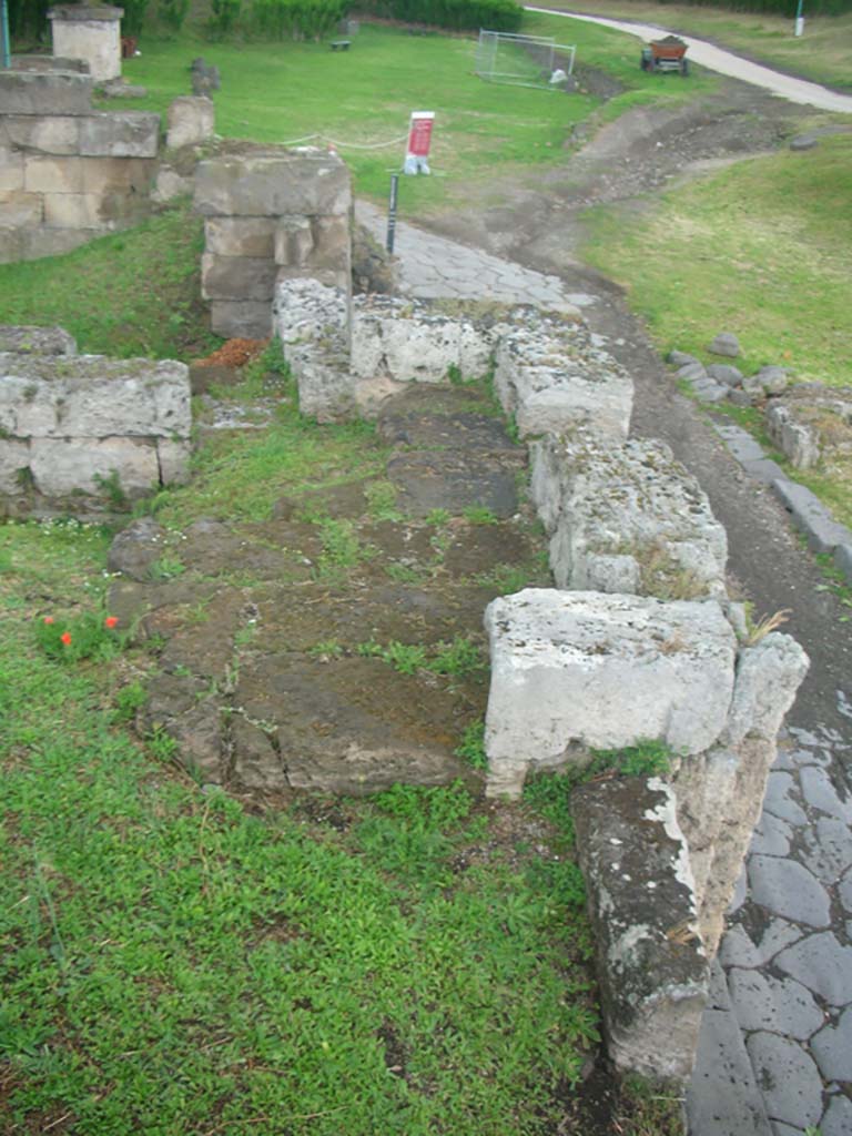 Vesuvian Gate, Pompeii. May 2010. Looking north along west side of gate. Photo courtesy of Ivo van der Graaff.