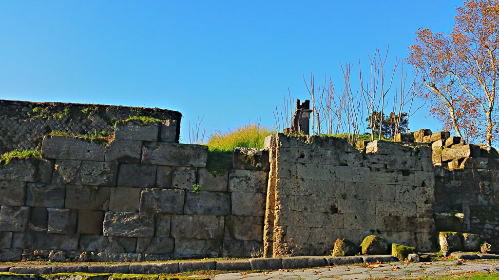 Vesuvian Gate. December 2019. Looking towards west side at north end. Photo courtesy of Giuseppe Ciaramella.