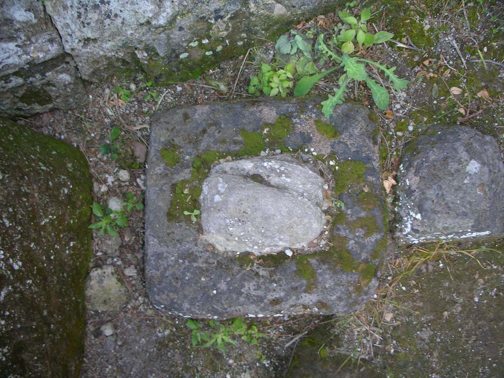 Vesuvian Gate Pompeii. May 2010. Detail from near south wall. Photo courtesy of Ivo van der Graaff.