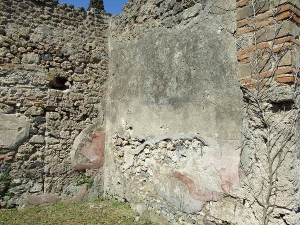 I.2.17 Pompeii.  March 2009. Room 14. Exedra.  East wall.