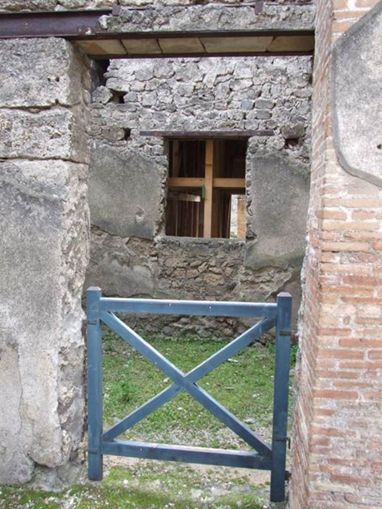 I.9.1 Pompeii. March 2009. Doorway into room 9, from room 10.