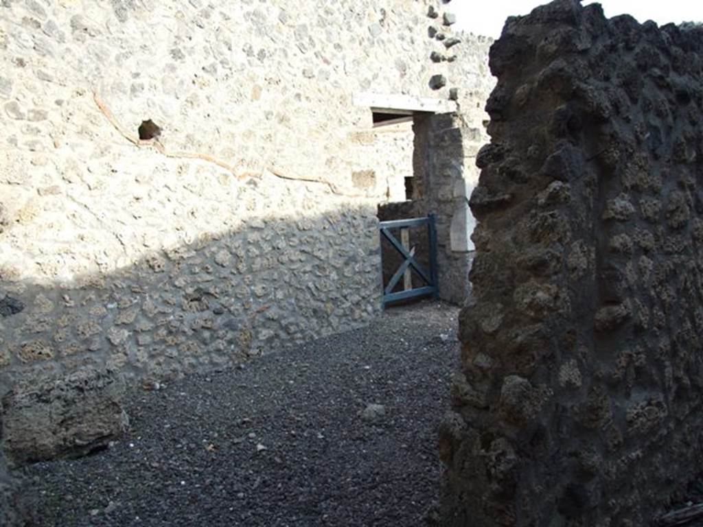 I.9.3 Casa di Successus. Looking south east from entrance across a room (Triclinium?) towards doorway into I.9.4.