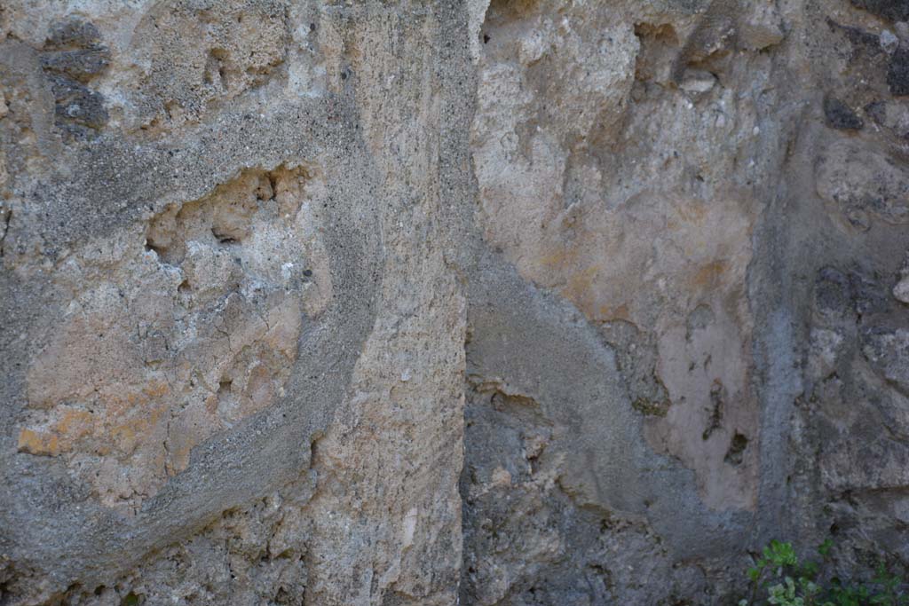 I.10.2 Pompeii. April 2017. Detail from east wall of room 8. Photo courtesy Adrian Hielscher.