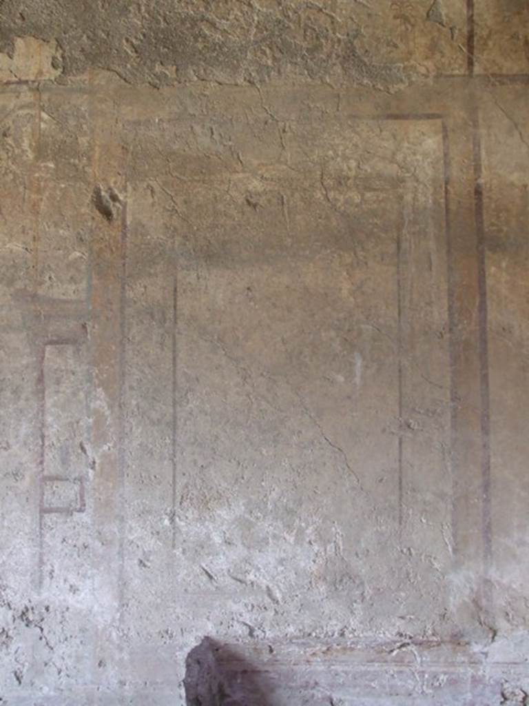 I.12.2 and I.12.1 Pompeii. March 2009. Room 7. Triclinium. West wall above recess.