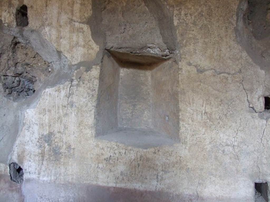 I.12.2 and I.12.1 Pompeii. March 2009. Room 13. Niche in east wall.