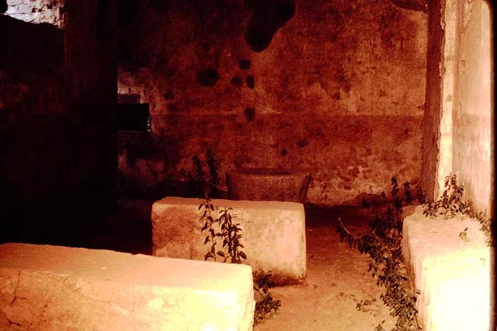 I.12.2 and I.12.1 Pompeii. 1964. Room 13, looking towards north wall. Photo by Stanley A. Jashemski.
Source: The Wilhelmina and Stanley A. Jashemski archive in the University of Maryland Library, Special Collections (See collection page) and made available under the Creative Commons Attribution-Non Commercial License v.4. See Licence and use details.
J64f1949