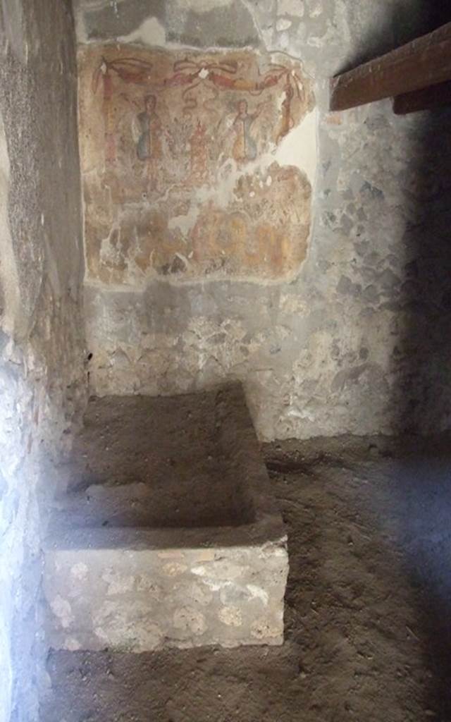 I.12.3 Pompeii.  March 2009.  Room 4.  Kitchen with water basin. Looking east. 