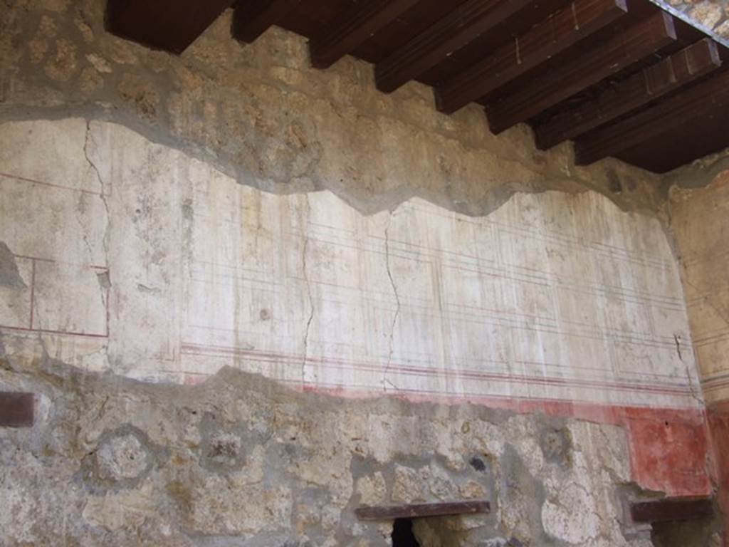 I.12.3 Pompeii.  March 2009.  Painted upper east wall of passageway.