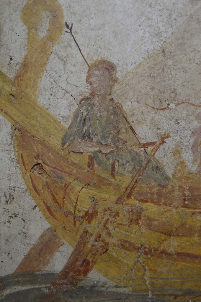 I.13.9 Pompeii. March 2019. Detail showing Venus on a boat.    
Foto Taylor Lauritsen, ERC Grant 681269 DÉCOR.
