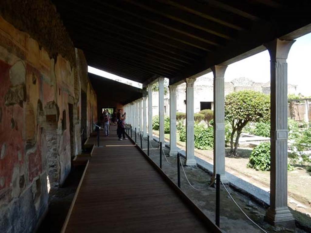 II.4.6 Pompeii. May 2016. Looking north along west portico from its southern end. Photo courtesy of Buzz Ferebee.

 
