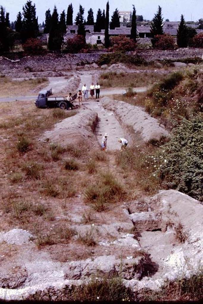 II.5 Pompeii. 1966. Looking west across site, and line of trench. Photo by Stanley A. Jashemski.
Source: The Wilhelmina and Stanley A. Jashemski archive in the University of Maryland Library, Special Collections (See collection page) and made available under the Creative Commons Attribution-Non Commercial License v.4. See Licence and use details.
J66f0710