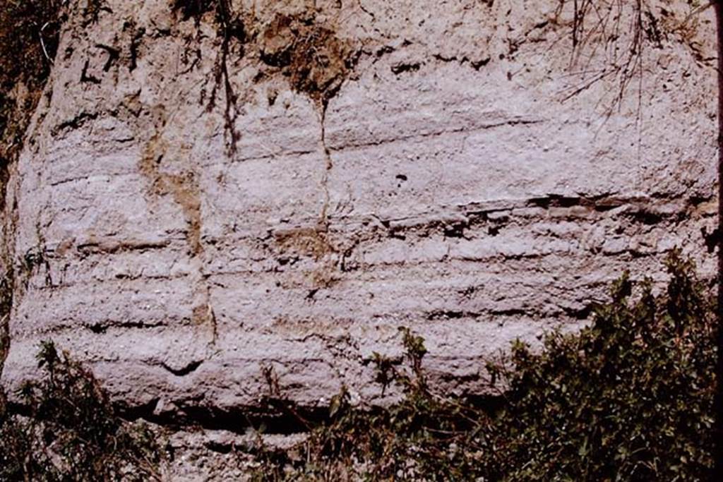 11.5 Pompeii, 1968. Surge layers in the lapilli. Photo by Stanley A. Jashemski.
Source: The Wilhelmina and Stanley A. Jashemski archive in the University of Maryland Library, Special Collections (See collection page) and made available under the Creative Commons Attribution-Non Commercial License v.4. See Licence and use details.
J68f0875