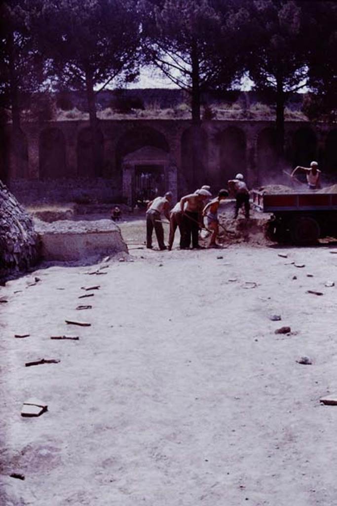 II.5 Pompeii. 1970. Looking south from near end of retaining wall. Photo by Stanley A. Jashemski.
Source: The Wilhelmina and Stanley A. Jashemski archive in the University of Maryland Library, Special Collections (See collection page) and made available under the Creative Commons Attribution-Non Commercial License v.4. See Licence and use details.
J70f0650