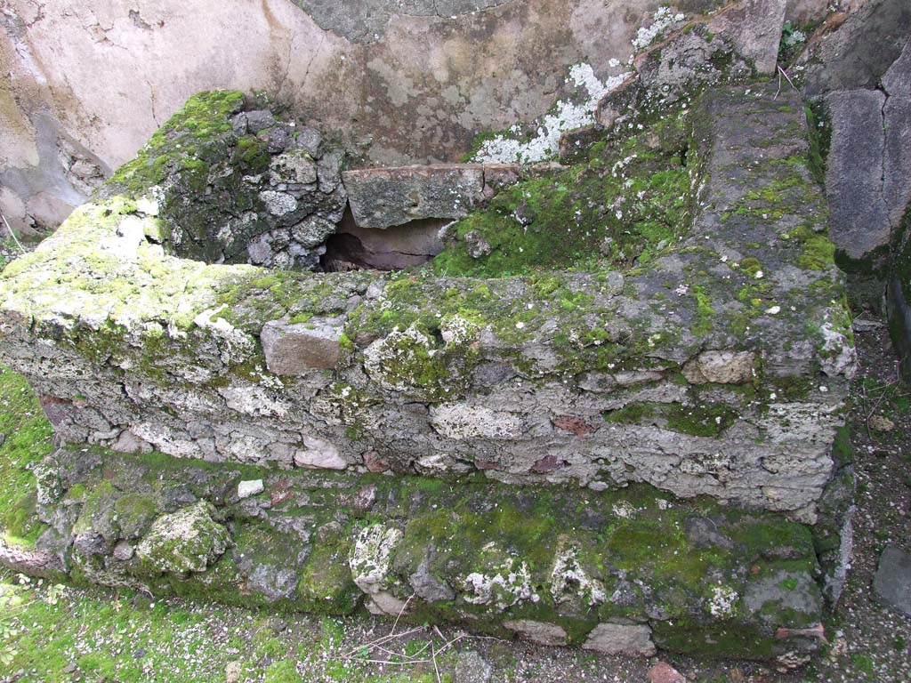 V.1.7 Pompeii. March 2009. Room 25, basin against south wall.