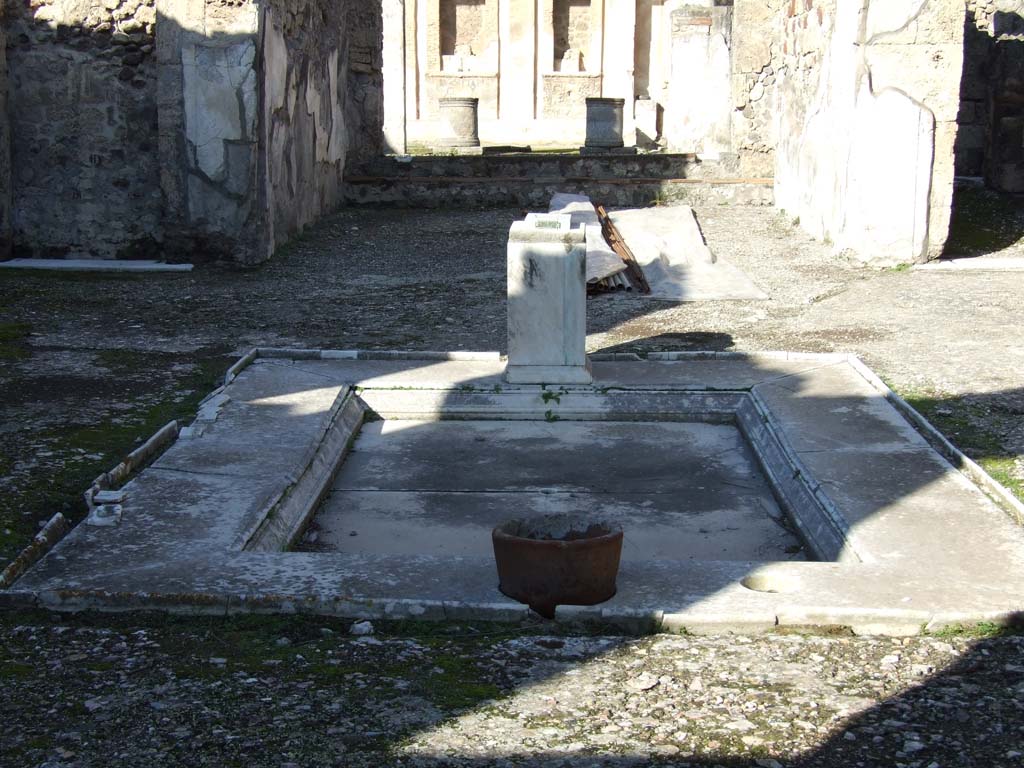 V.1.7 Pompeii. December 2007. Room 1, atrium with impluvium.