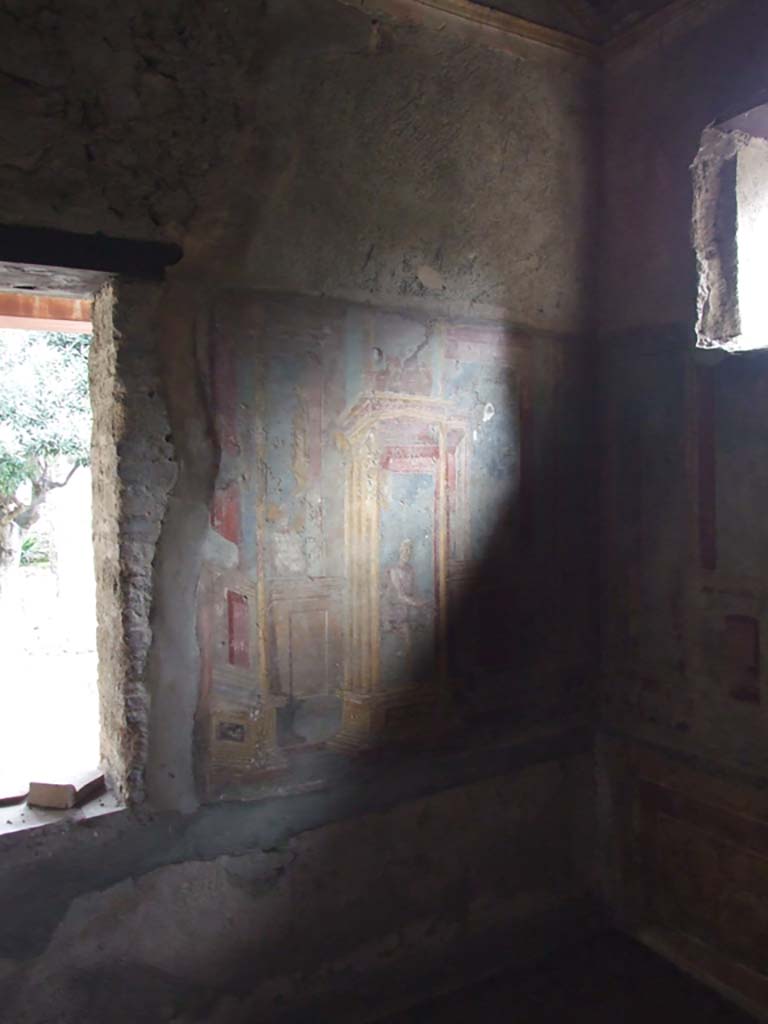 VI.7.23 Pompeii. December 2006. Cubiculum. South alcove, east wall.