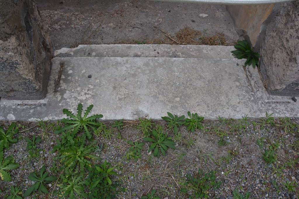 VI.11.10 Pompeii. October 2017. Room 29, detail of threshold of doorway from atrium 27.
Foto Annette Haug, ERC Grant 681269 DCOR
