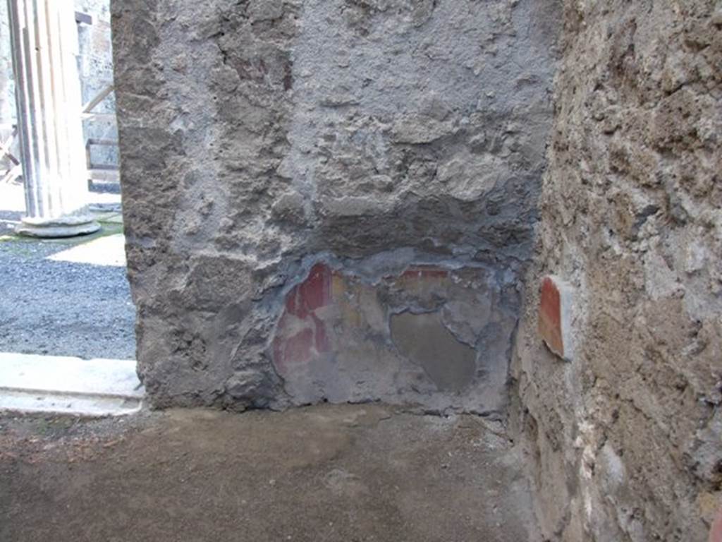 VI.11.10 Pompeii. December 2007. Room 29, east wall, with doorway into atrium 27 of VI.11.10.