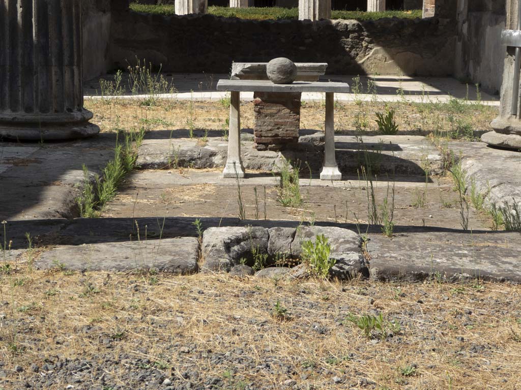 VI.11.10 Pompeii. September 2017. Looking north across impluvium in atrium.
Foto Annette Haug, ERC Grant 681269 DÉCOR

