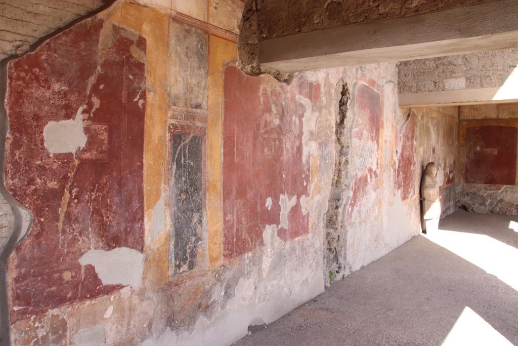 VII.1.8 Pompeii. October 2023. North portico B, looking east towards north-east corner. Photo courtesy of Klaus Heese.