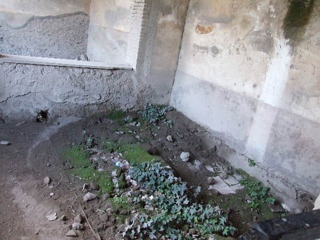 VII.1.8 Pompeii. December 2006. Floor in north-west corner of room Q, the office of the baths superintendent.