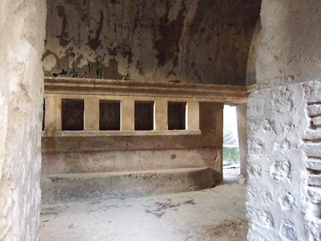 VII.1.8 Pompeii. December 2007. Looking north-east across womens changing room 11 towards doorway to corridor 12.