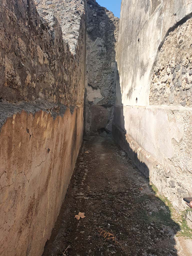 VII.1.8 Pompeii. July 2021. 
Looking west along corridor 12 towards doorway into womens baths from VII.1.17. 
Foto Annette Haug, ERC Grant 681269 DCOR


