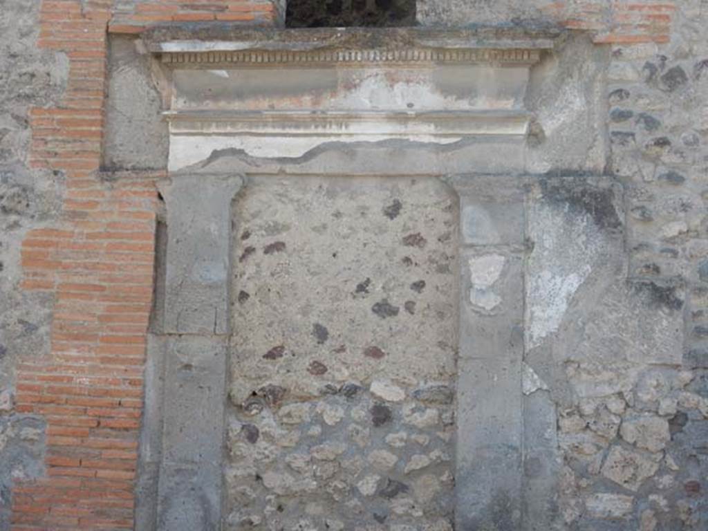 VII.1.14 Pompeii. May 2017. Detail of blocked door between VII.1.14 and VII.1.15 on west side of Via Stabiana. Photo courtesy of Buzz Ferebee. 
