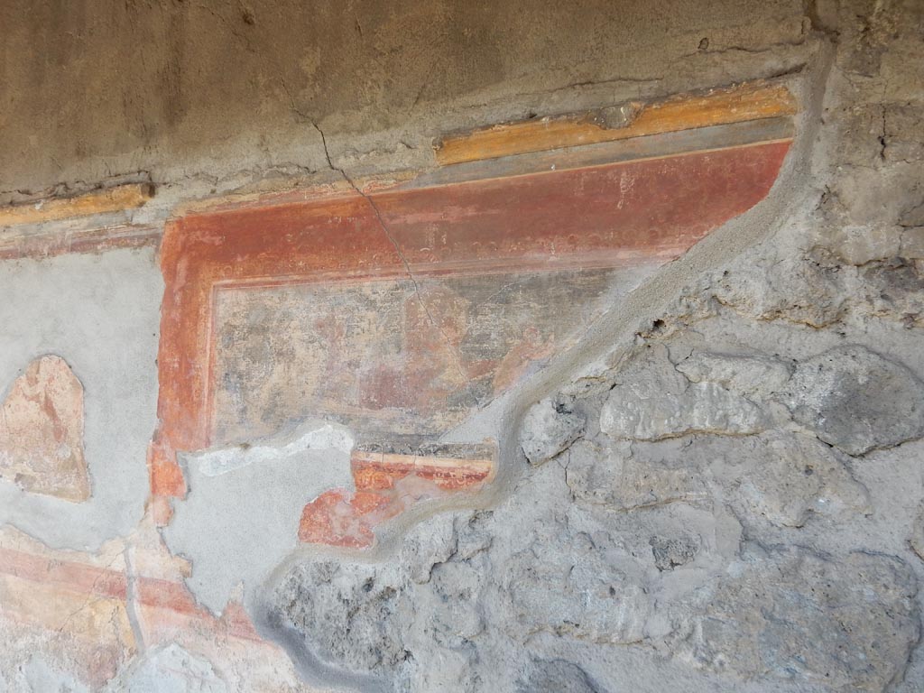 VII.7.5 Pompeii, May 2018. Oecus (m), centre of north wall. Photo courtesy of Buzz Ferebee.