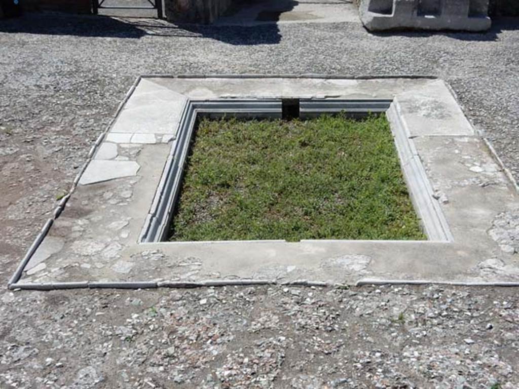 VII.7.5 Pompeii, May 2018. Looking south across atrium, with impluvium. Photo courtesy of Buzz Ferebee.
