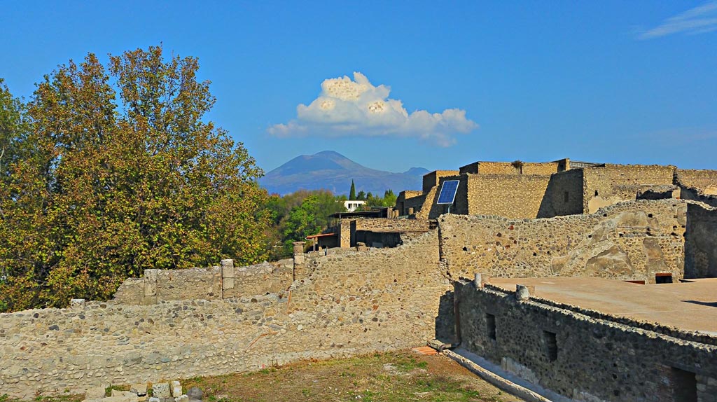VII.15.2 Pompeii. 2017/2018/2019. Looking north across garden area. Photo courtesy of Giuseppe Ciaramella.