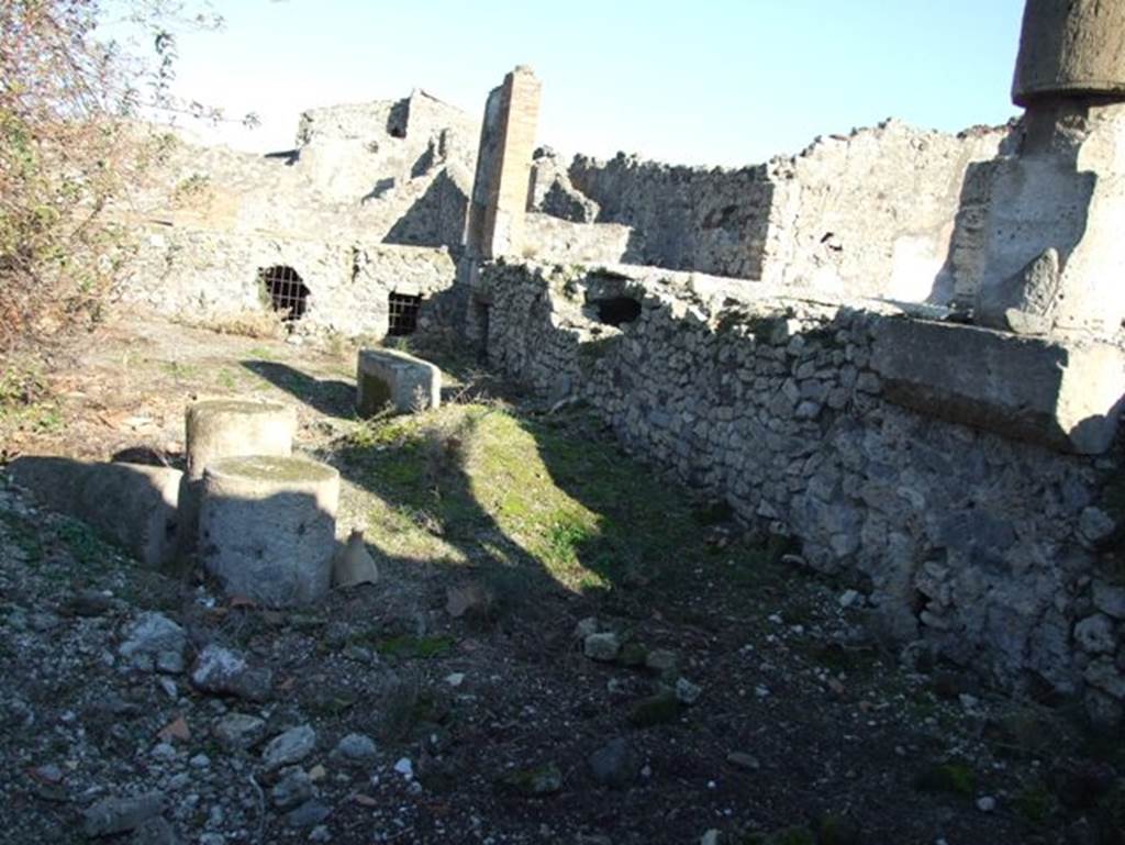 VII.15.2 Pompeii. December 2007. Garden area looking east.