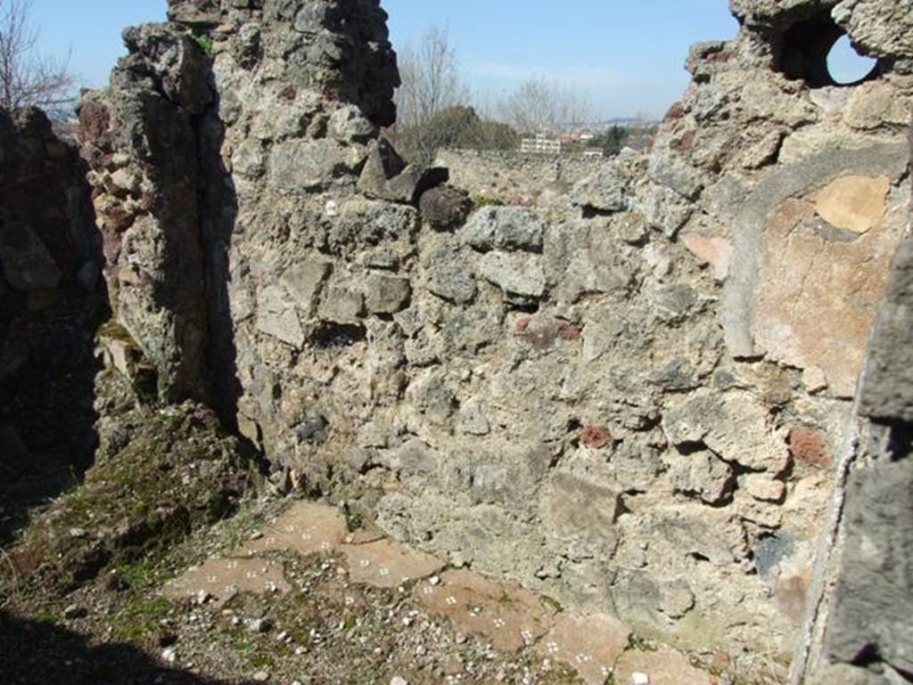 VII.15.2 Pompeii.  March 2009. Caldarium.  North wall.