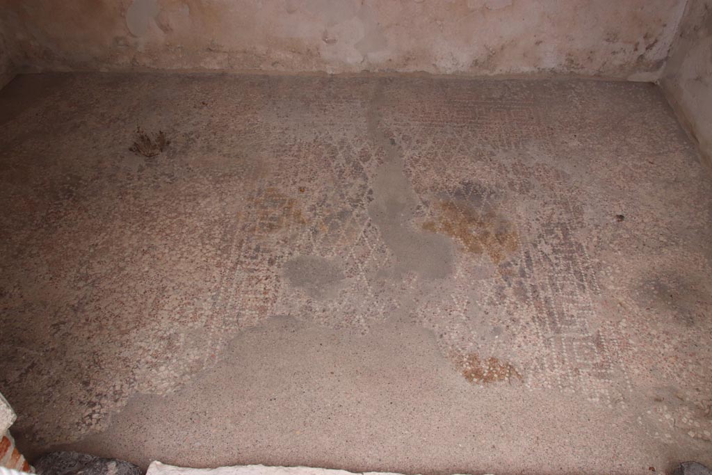 VIII.2.16 Pompeii. May 2024.  Decorated floor in cubiculum. Photo courtesy of Klaus Heese.