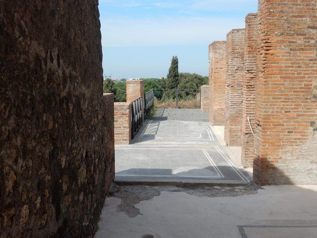 VIII.2.16 Pompeii. May 2017. 
Looking west across north portico, from triclinium in north-west corner of atrium. Photo courtesy of Buzz Ferebee.
