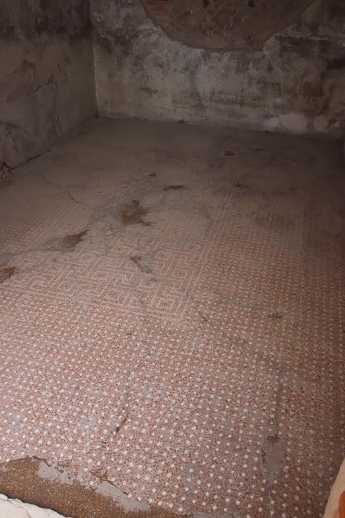 VIII.2.16 Pompeii. May 2024. 
Looking east across flooring of cubiculum. Photo courtesy of Klaus Heese.
