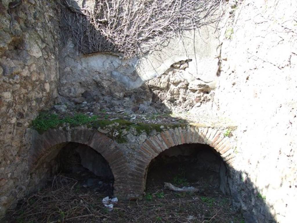 VIII.3.4 Pompeii. March 2009. Room 11, hearth in kitchen area.