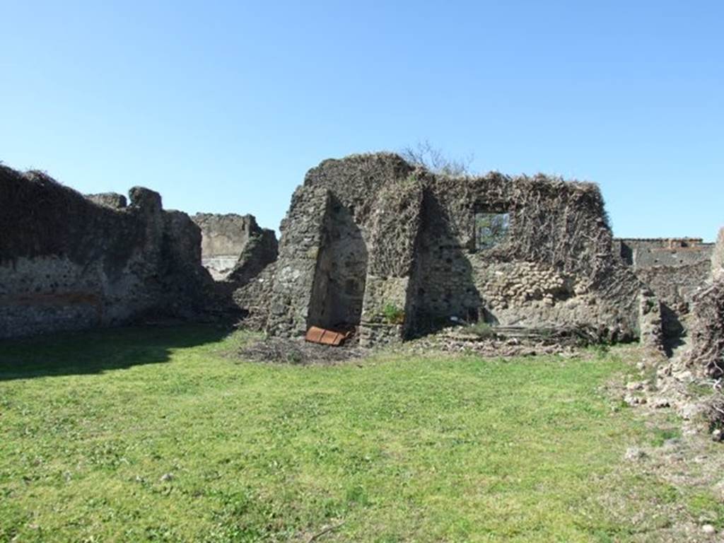 VIII.3.4 Pompeii.  March 2009.  Room 18.  Rear garden area.  Looking West.