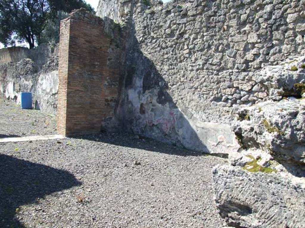 VIII.5.2 Pompeii.  March 2009.  Room 6.  West wall.