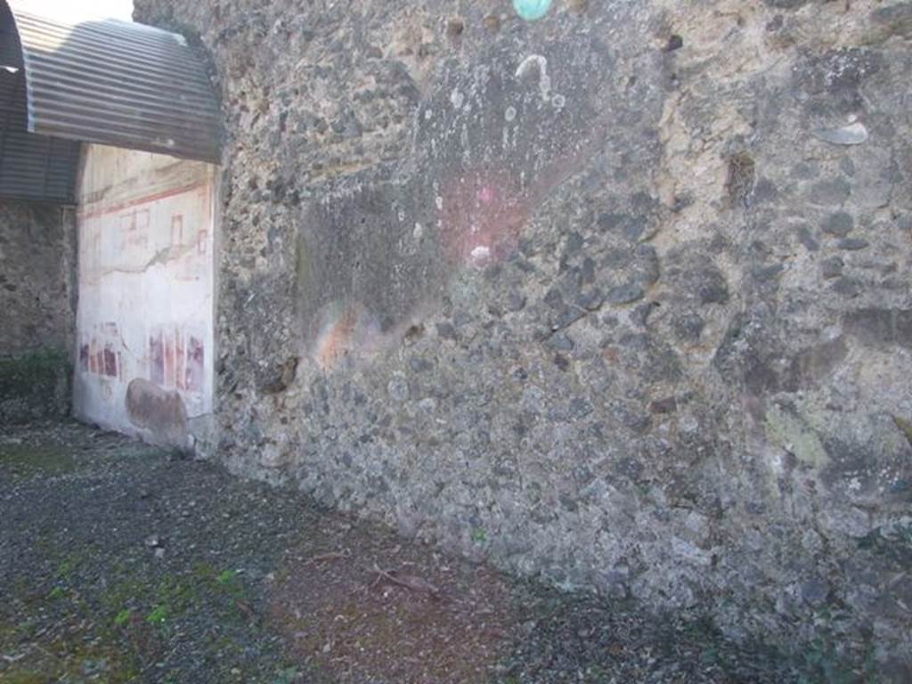 VIII.5.2 Pompeii.  March 2009.  Room 8. Peristyle garden. South wall.