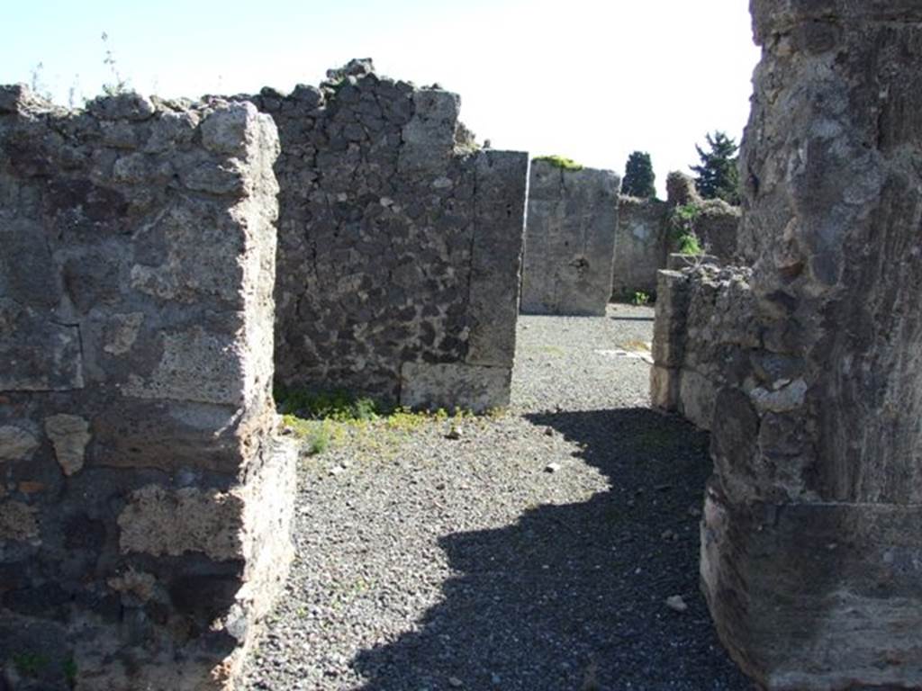 VIII.5.2 Pompeii.  March 2009.  Doorway to Room 24, leading through to Atrium of VIII.5.5