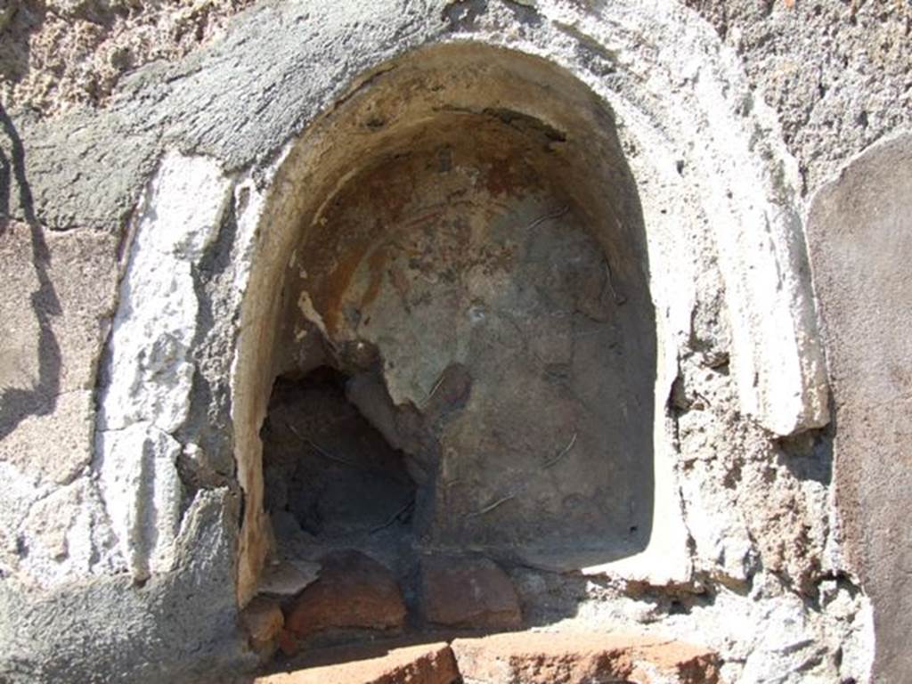 VIII.5.5 Pompeii. March 2009. Room 30, niche in west wall of kitchen.