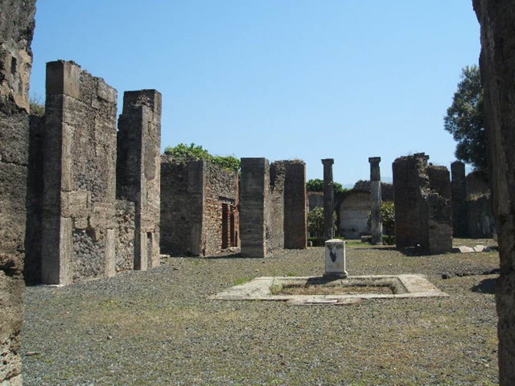 VIII.5.2 Pompeii.  May 2005. Room 1. Atrium, looking south east.